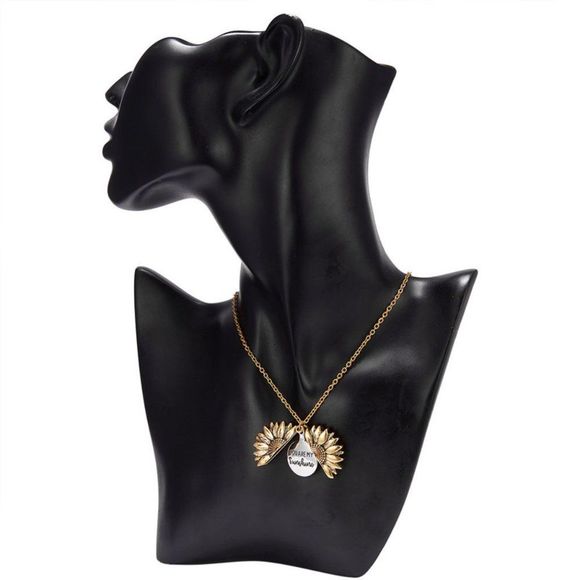 Women GIrls Teens You Are My Sunshine Openable Locket Gold Multicolor Necklace - Picture 2 of 7